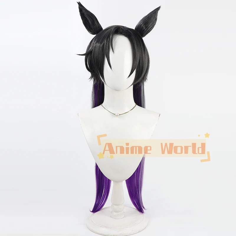 Gioco Uma Musume Pretty Derby Air Shakur Parrucca Cosplay Orecchie Coda Costume da festa di Halloween Prop Capelli sintetici Fibra resistente al calore
