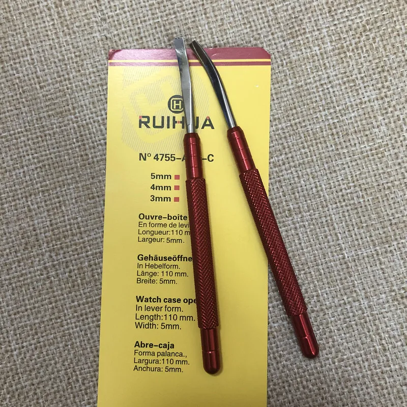 Watch repair tool to pick up the watch pointer to take the needle clamp spring clamp the other end of  pry bar can be install