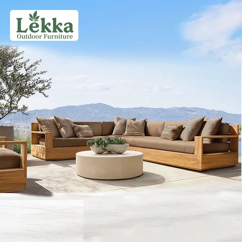 

Скандинавский уличный диван из тикового дерева, вилла, сад, ленивый диван, журнальный столик, отель, проживание в семье, уличный диван из массива дерева