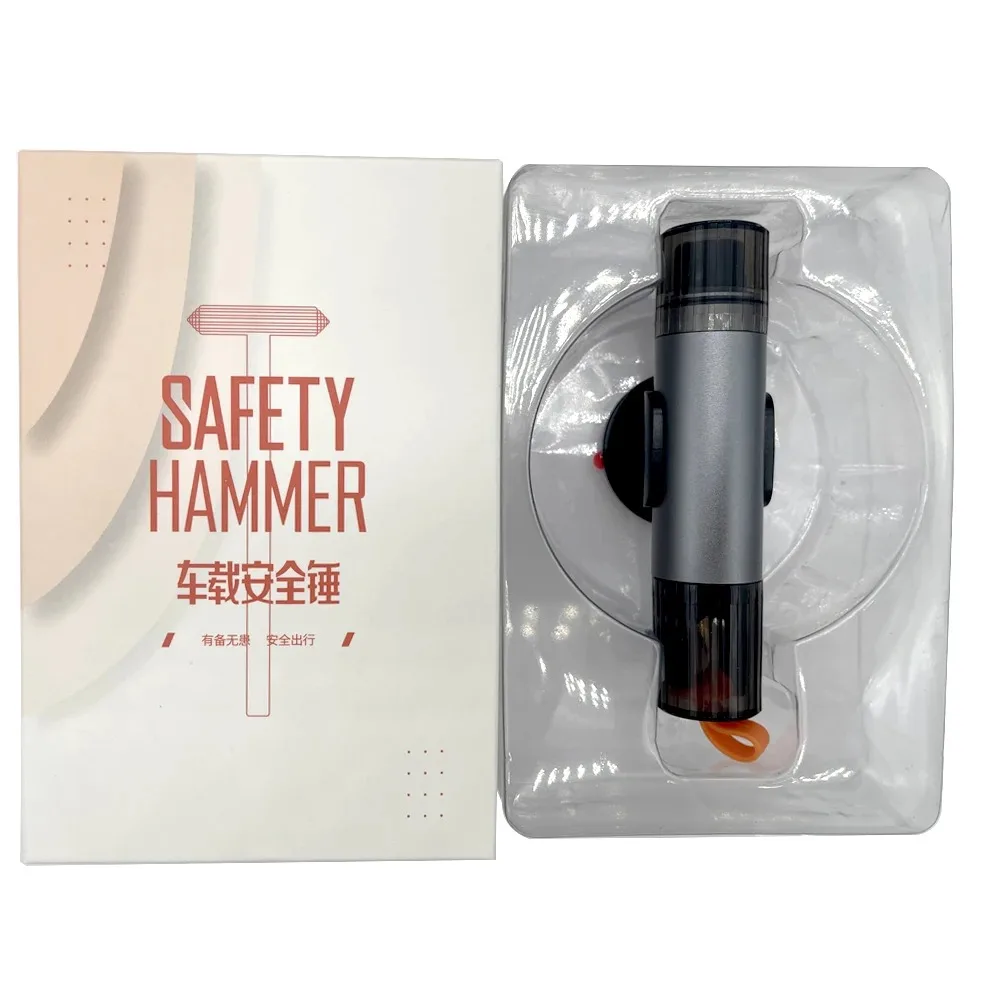 Auto Window Glass Breaker Car Seatbelt Cutter Tungsten Steel Tip Emergency Safety Hammer Rescue Safety Break Hammer view 6