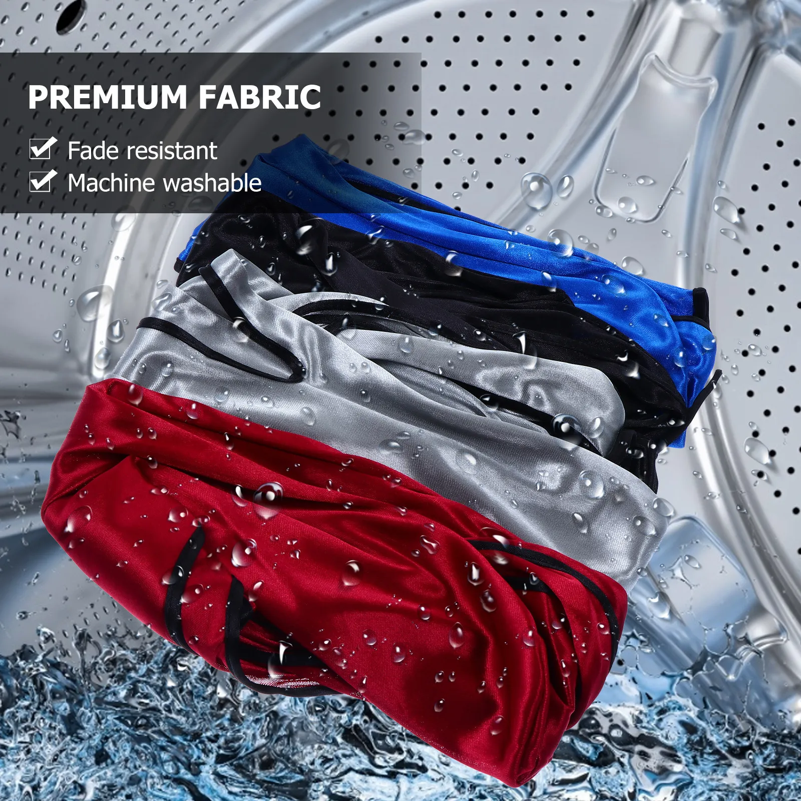 

4Pcs Pirate Headwrap Silky Polyester Durag for Men Women Long Tail Turban Cap Breathable Comfortable Elastic Hair