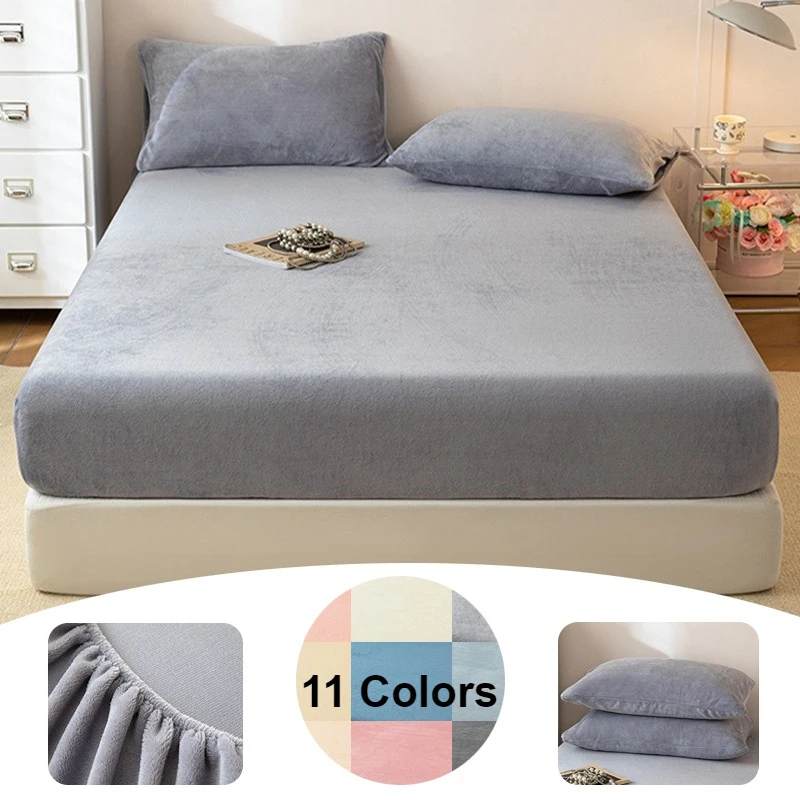 

Anti Pull Bedsheet with Elastic Band Anti Slip Thick AndWarm in Winter Soft and Easy To Clean Bedsheet with Same Pillowcase침대 시트