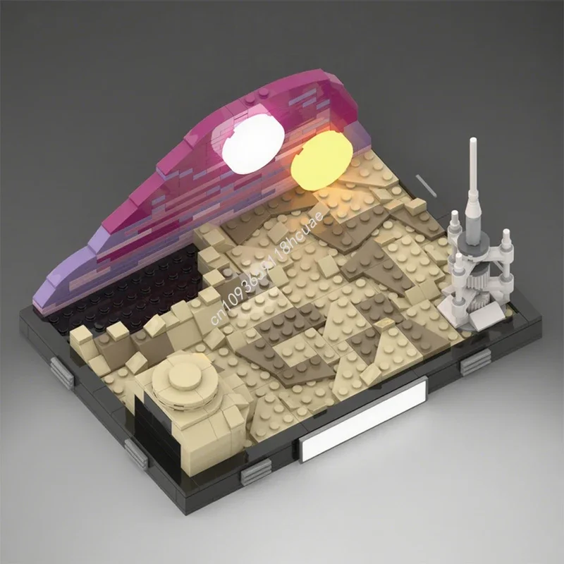405 Stück MOC Binary Sunset Diorama Collection Episode Star Battle UCS Modell Bausteine Spielzeug Weihnachtsgeschenke