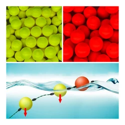 1#-10# EPS Float Ball Foam Ball Eye-catching Beans Modified Float Ball Float Spherical Buoy Fishing Gear Bright Colors