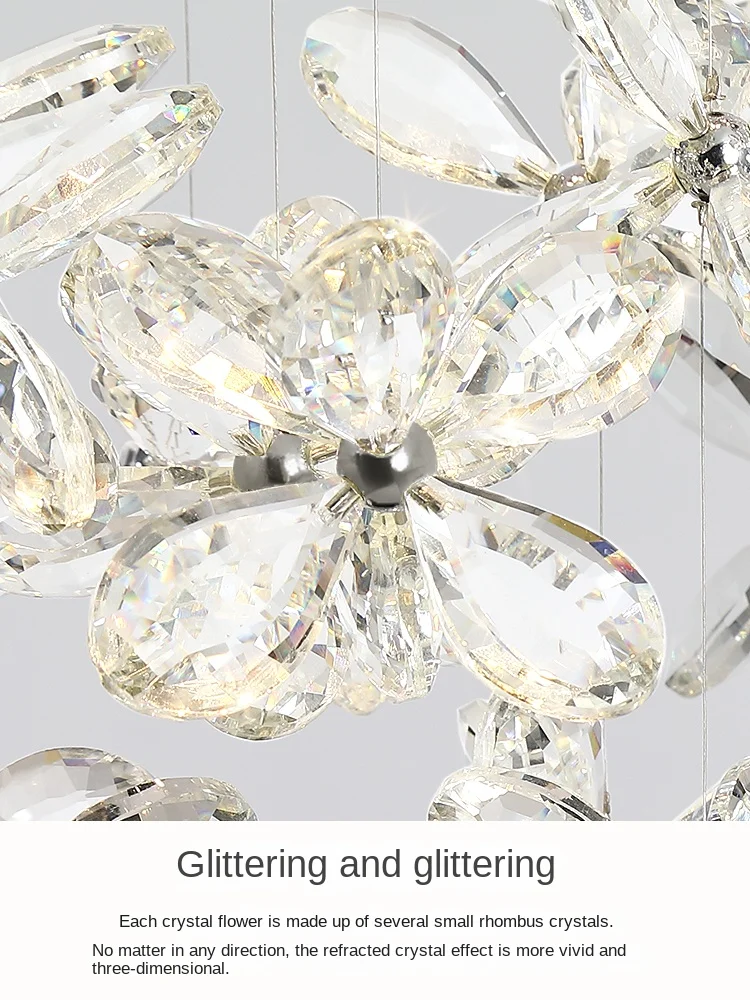Italian Designer Luxury Crystal Pendant Light 2025 for Dining Hall Restaurant Kitchen Bar Table Decorative Lighting