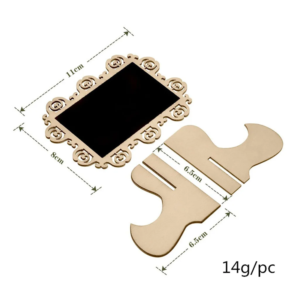 

10Pcs Mini Blackboard Message Sign Stand for Wedding Table Numbers Menu Boards Party Buffet Decoration Mini Chalkboards