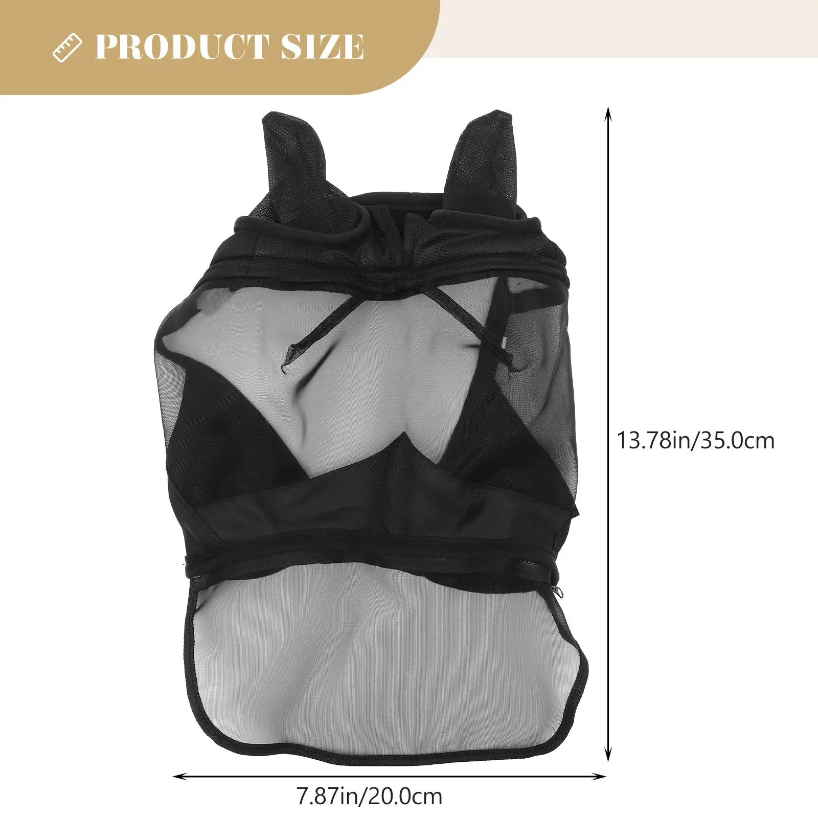 Mosquito Mask Safety Washable Horse Cloth Protection Cover Detachable Eye Masks