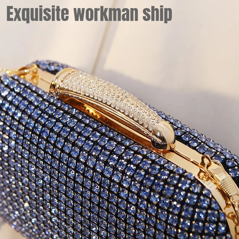 Choice Diamond Evening Clutch Purse Women Wedding Party Handbag Latch Purse Evening Bag Banquet Bag Exquisite Bridal Bag