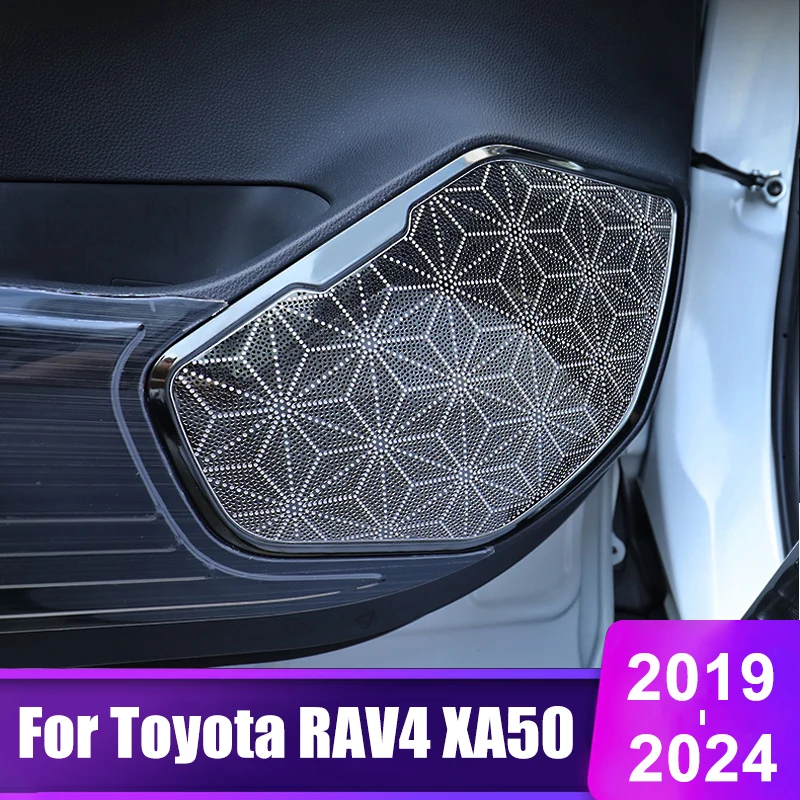 

For Toyota RAV4 XA50 2019 2020 2021 2022 2023 2024 RAV 4 Hybrid Car Door Audio Speaker Loudspeaker Tweeter Cover Accessories