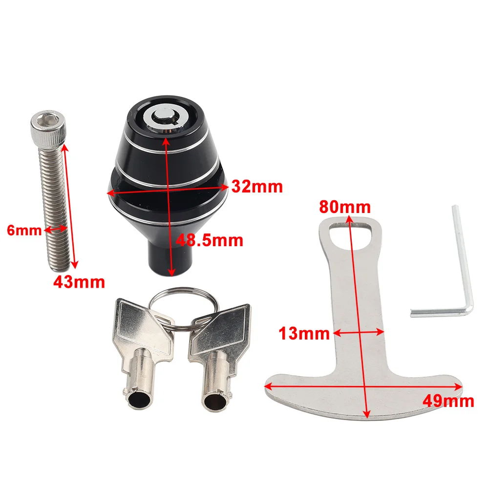 

Additional Handlebar Helmet Lock Kit For harley softtail fat boy street bob heritage softail sportster XL883 XL1200