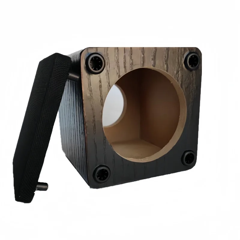 3-Zoll-Subwoofer-Leerbox, DIY-Wooferbox für Auto/Haus, 1-teiliges Bass-Lautsprechergehäuse, Lautsprecherbox aus Holz, Bass-Soundbox mit einem Durchmesser von 72 mm