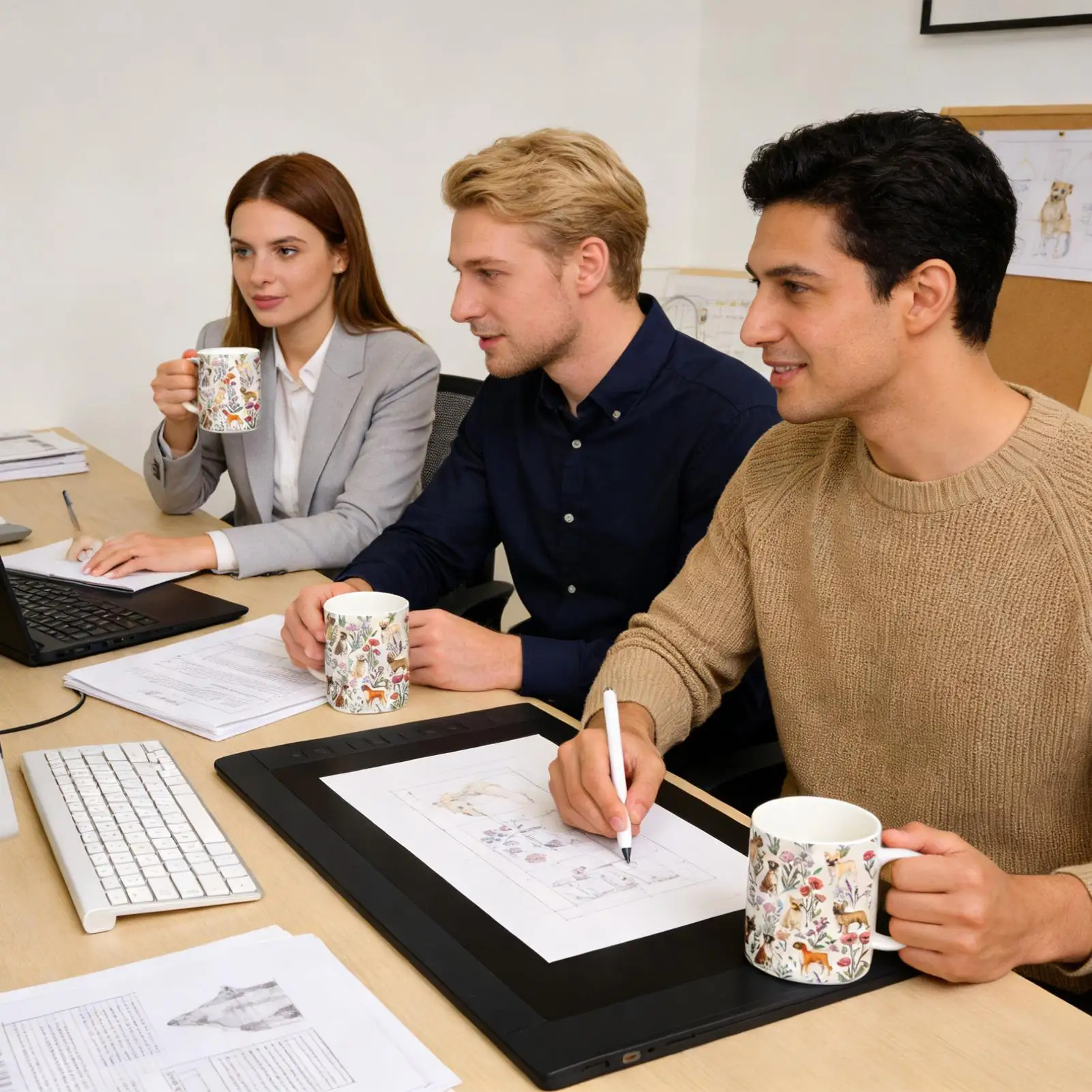 

Чашка для напитков с удобной ручкой, кружки с принтом французского бульдога, для чая, горячих и холодных напитков, латте, сока, пива, для мамы, папы, жены