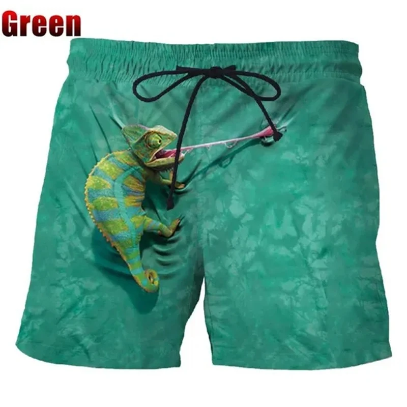 Fashion Summer Casual Mens Shorts 3D Printed Men\'s Beach Shorts Cute Funny Animal Shorts Quick-dry Surfing Board Shorts Swimsuit