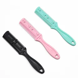 Double sided hair thinning hair cutting comb, double-sided shaver comb, used for styling and cutting thick and thin hair