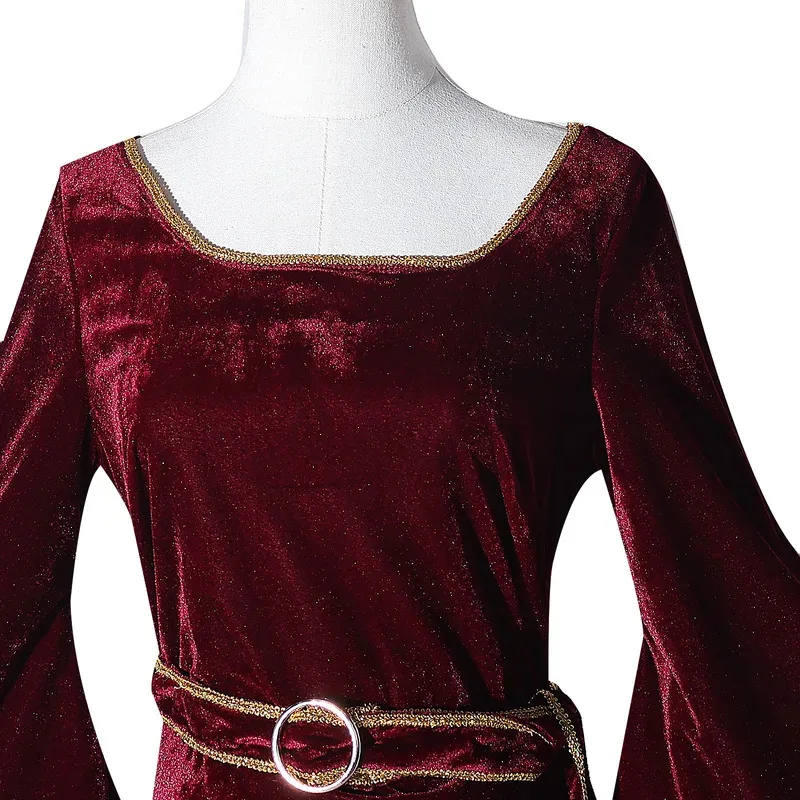 AIAI 2025 película madre Gothel disfraz Cosplay mujeres adultas princesa roja vestido largo cinturón trajes Halloween