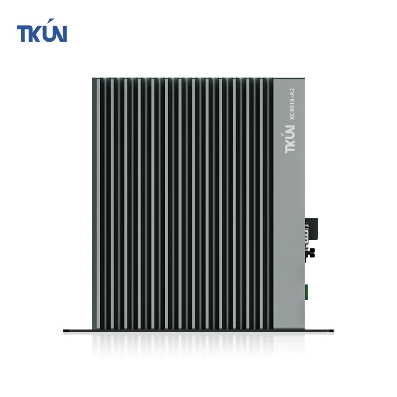 I7/i5/i3 CPU PCIEx16 Slot XC9018-A2 بدون مروحة Win10/11، Linux، نظام UOS 4GB RAM + 128GB كمبيوتر صناعي