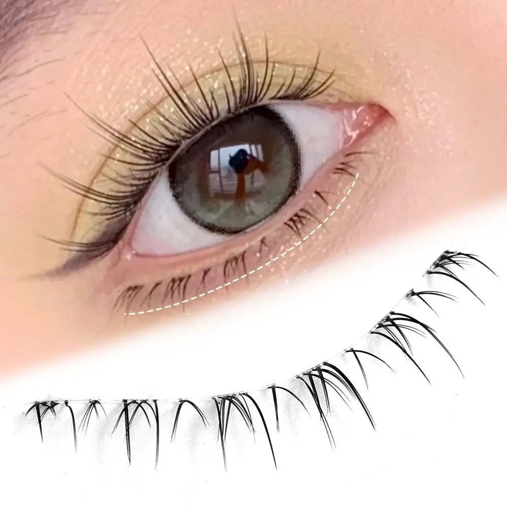 5 Pairs Lower Eyelashes Under Eye Lashes Soft Lower Eyelashes Clear Band Manga Bottom Lashes Natural Lashes Korean Makeup