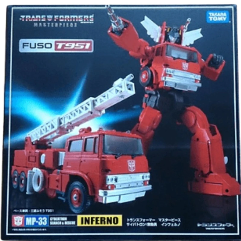 In Stock Takara Tomy Transformers MP-33 Ko Inferno Collectible Figures Movable Building Block Toys Popular Holiday Gifts