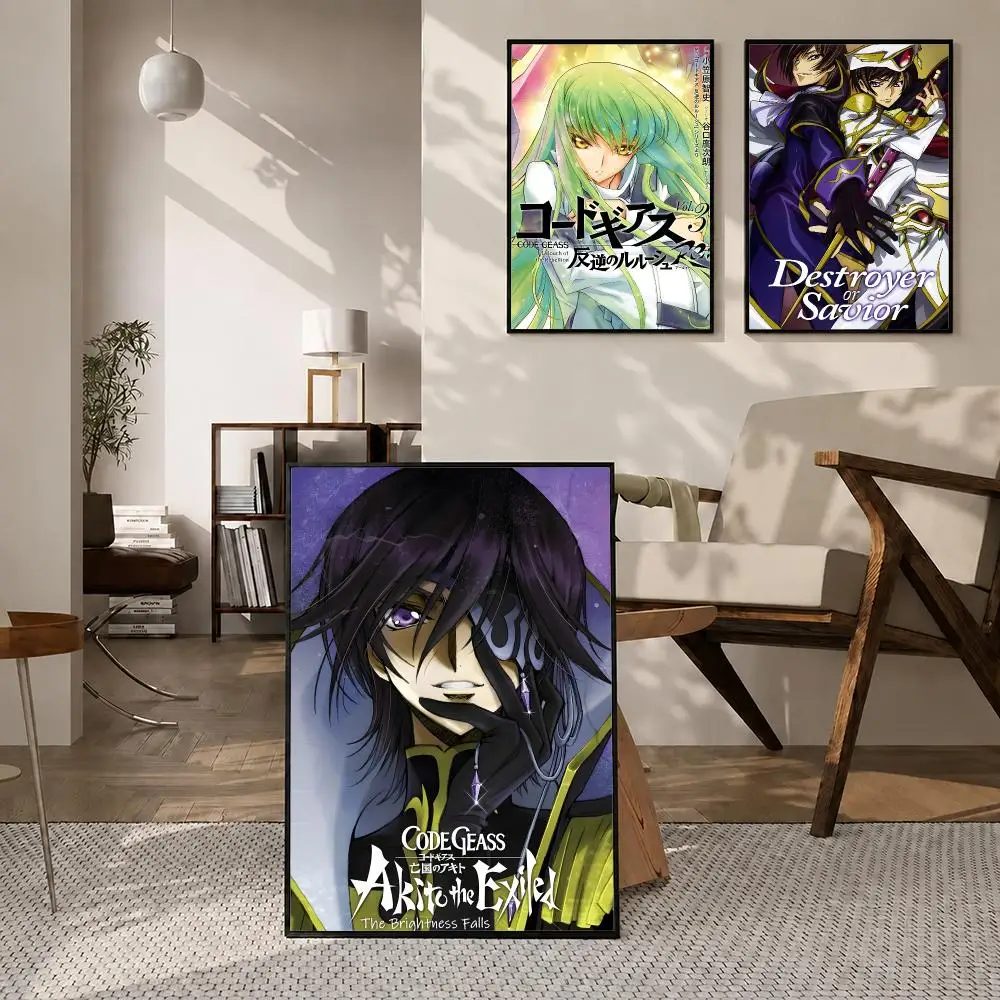 Anime Code Geass Poster High-definition poster stickers, suitable for bedroom, living room, home decoration