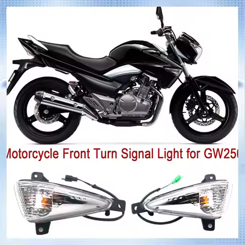 L16A-Motorcycle Front Fender Light Side Turn Signal Indicator Lamp For Suzuki GW250 Inazuma Haojue