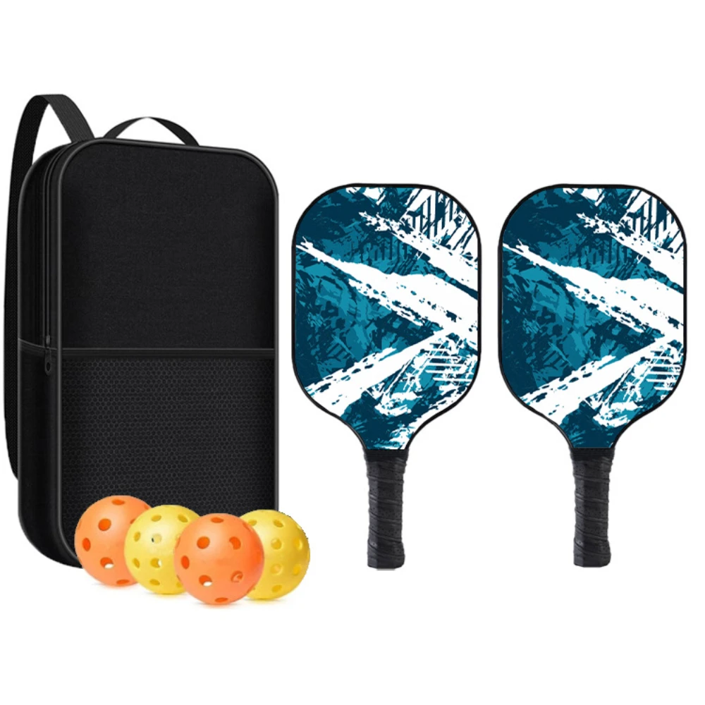 Nouveau Pickleball Paddle en Fiber de carbone approuvé Pickleball ensemble sport en plein air plage Tennis raquette Cricket balle offre spéciale