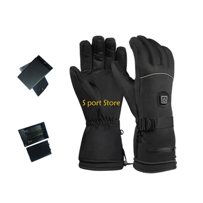 

U2JB Electric Heated Hand Warmer Gloves for Skiing Cycling Motorbike Driving Snowboarding, Electric Heated Gloves