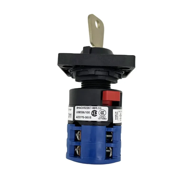 1pc 3HAC052287-001/03 Control Cabinet Mode Selector Switch 2 Gear 2 Parts One Button Operation Brand New From Machine