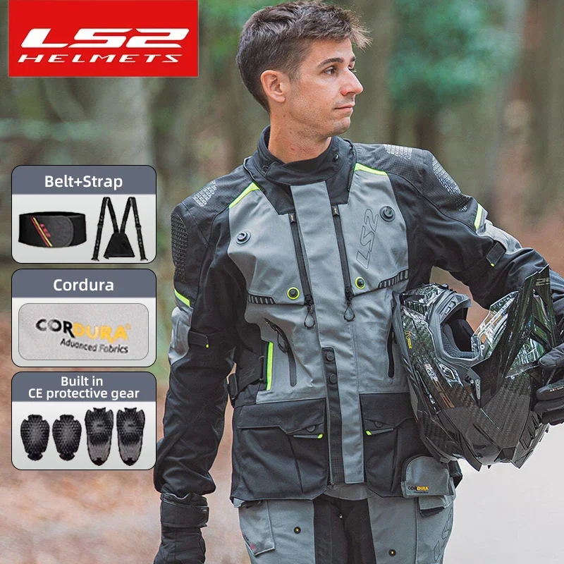 

LS2 APOLLO Motorcycle Riding Suit MJ130 Kaodula Rainproof Four Season Rally Suit CE Certification AAA level