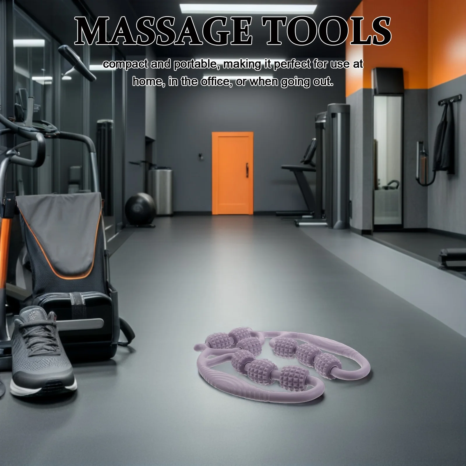 

Muscle Roller Legs Nine-Wheel Calf Massage Roller Leg Compression Massager For Home Office Travel Use Smooth Skin-Friendly