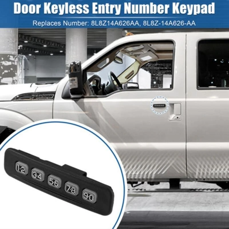 Pengganti Aksesori Otomatis Keypad Nomor Masuk Tanpa Kunci 7L8Z14A626AA 6W1Z14A626AAA Sakelar Kunci Kata Sandi