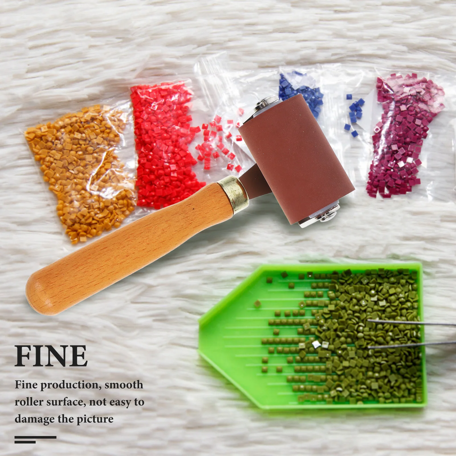 

Compact Rubber Roller for Printmaking Durable Smooth Surface Art Craft Tool Supplies Rubber Roller Printmaking Tool