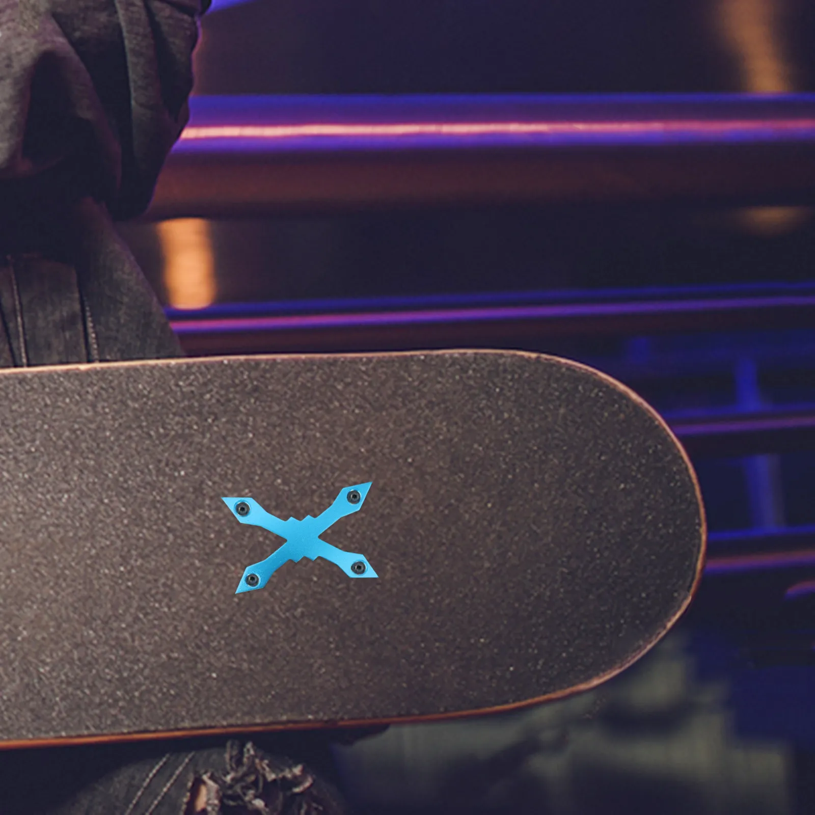 2-pecas-protetor-de-deck-para-skate-e-longboard-anti-afundamento-em-liga-de-aluminio-acessorio-para-melhorar-a-estabilidade-do-skate-azul