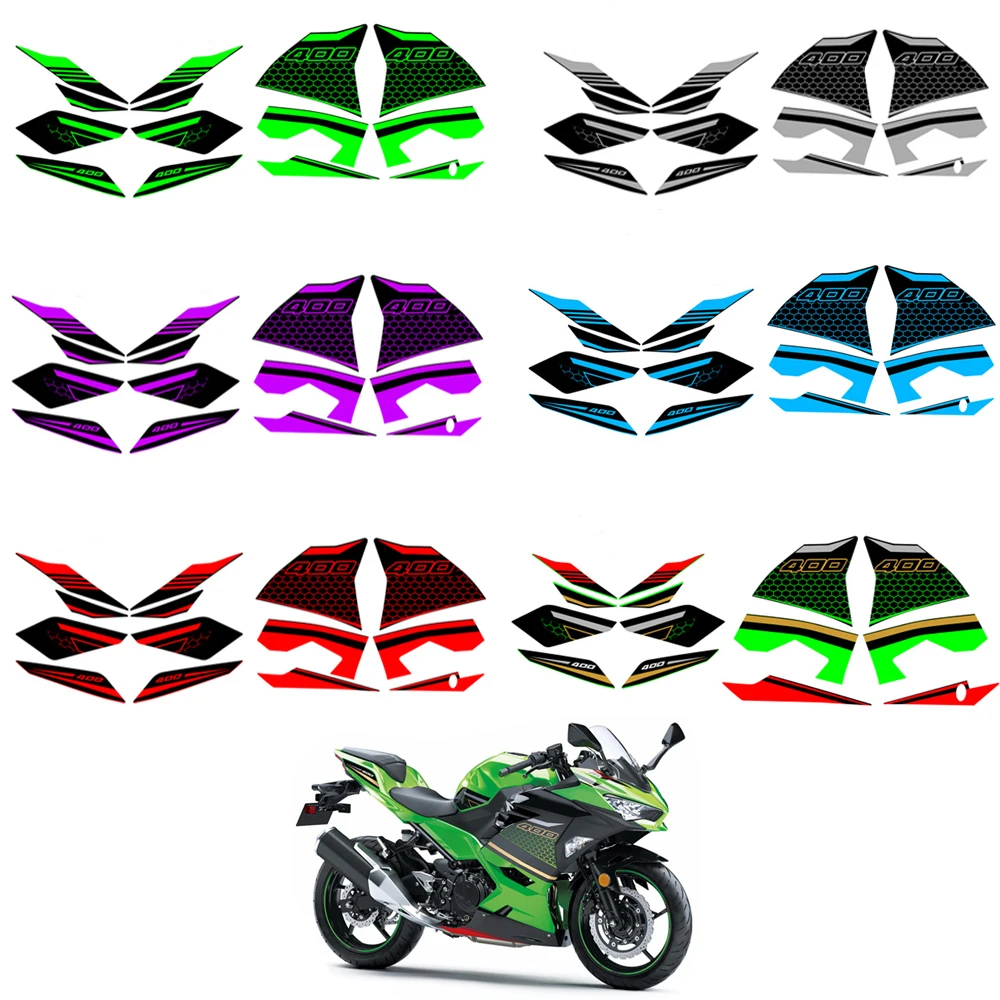 For Kawasaki NINJA400 ninja 400 2018-2023 2018 2019 2020 2023 Ninja Motorcycle Accessories Fairing Sticker Whole Car Sticker Kit