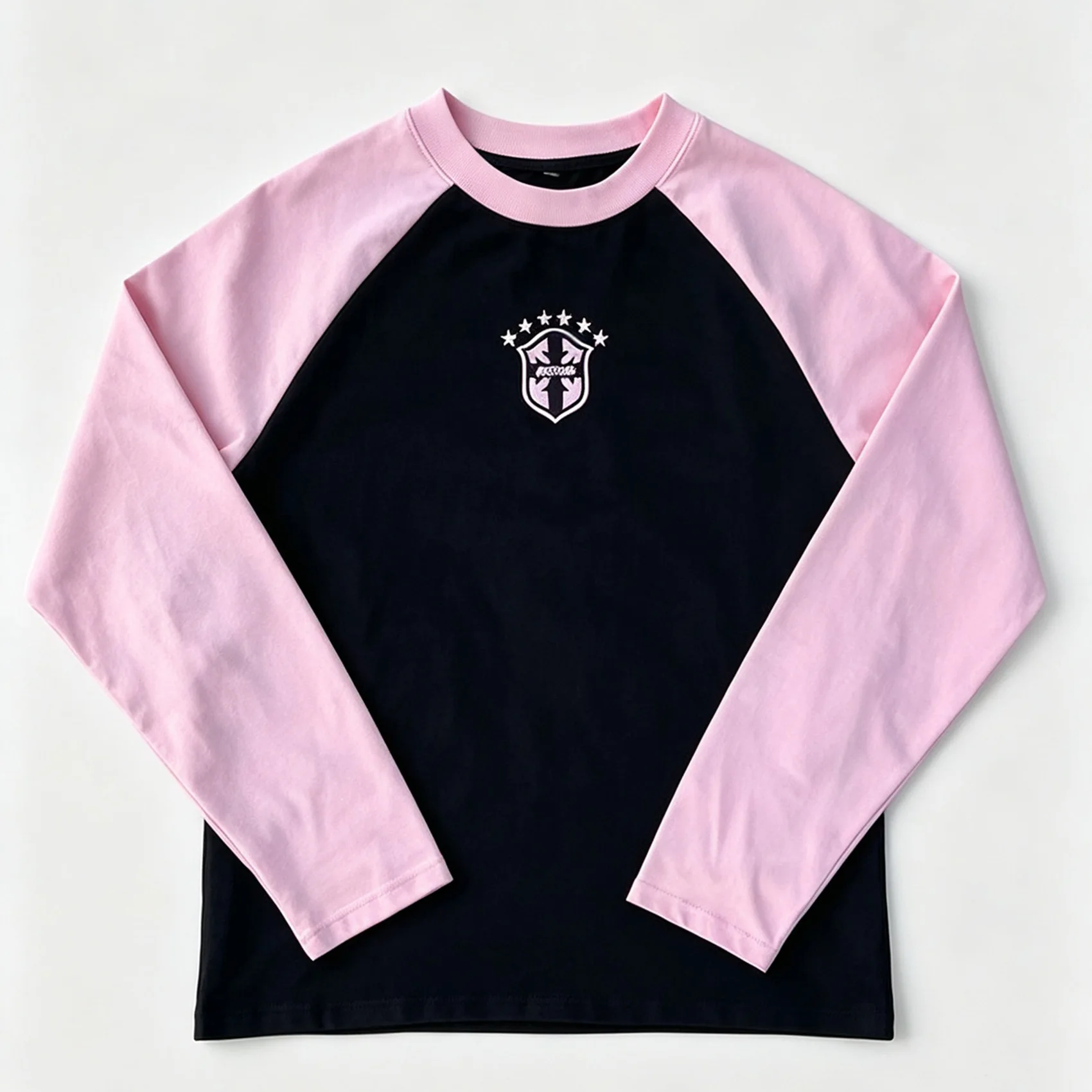 Spring and autumn neutral long sleeved round neck T-shirt 3D printed polyester fiber casual sports street loose top