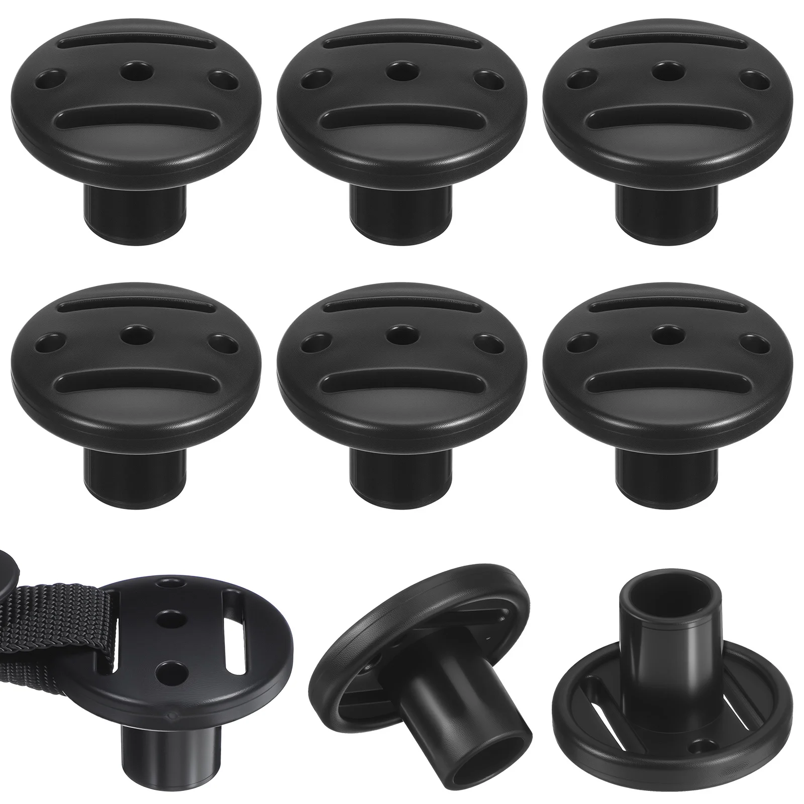 

8 pcs Tent Poles Protective .5Mm Plastic Mushroom Cap Slip Resistant Outdoor Camping Tarp Support Accessories Canopy Boat