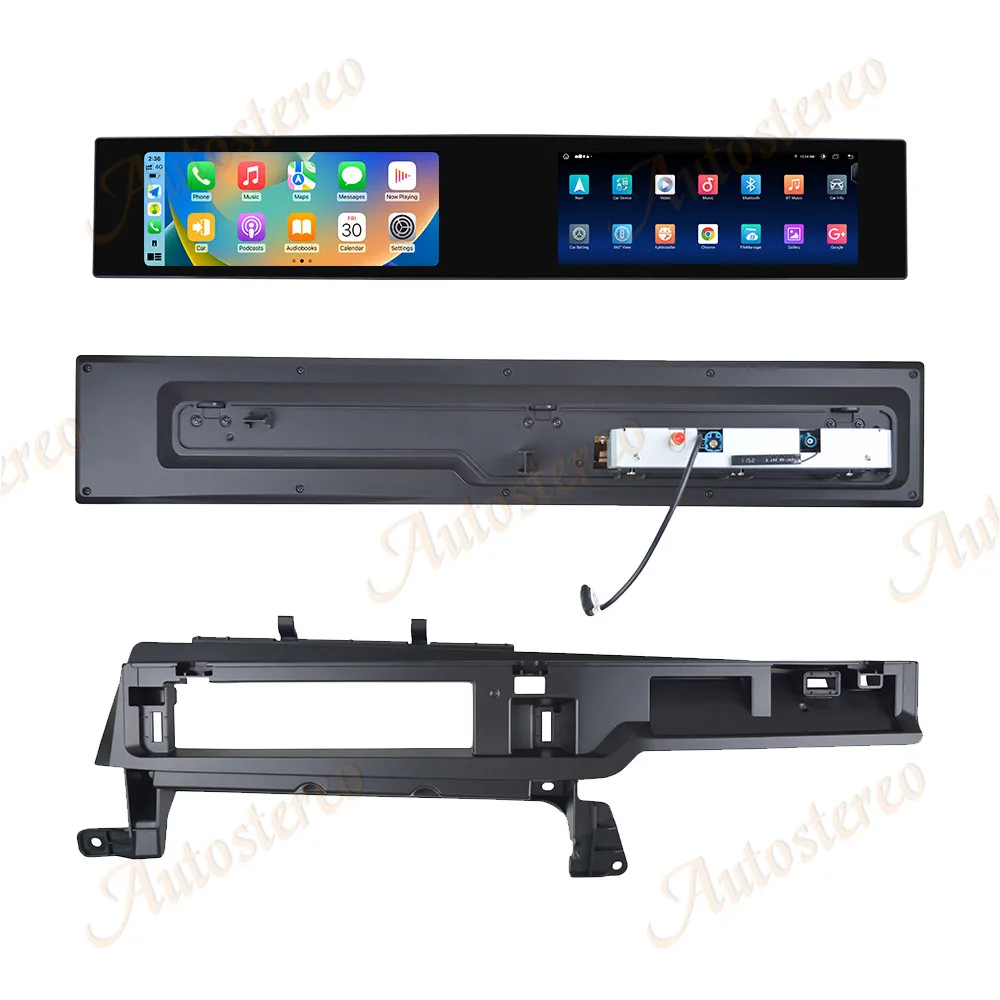 23 Inch Dual Screen Android 14 Carplay Screen For BMW 7 Series F01 F02 F03 Multimedia Player GPS Navigation Head Unit Car Radio