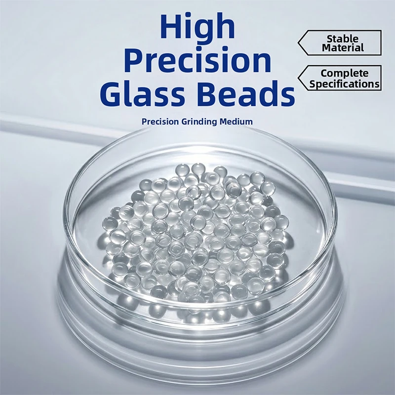 100pcs/bag Glass Hoodle High Precision 1/2/3/4/5/6/7/8mm Lab Glass Beads Used in Distillation to Prevent Liquid Level Boiling