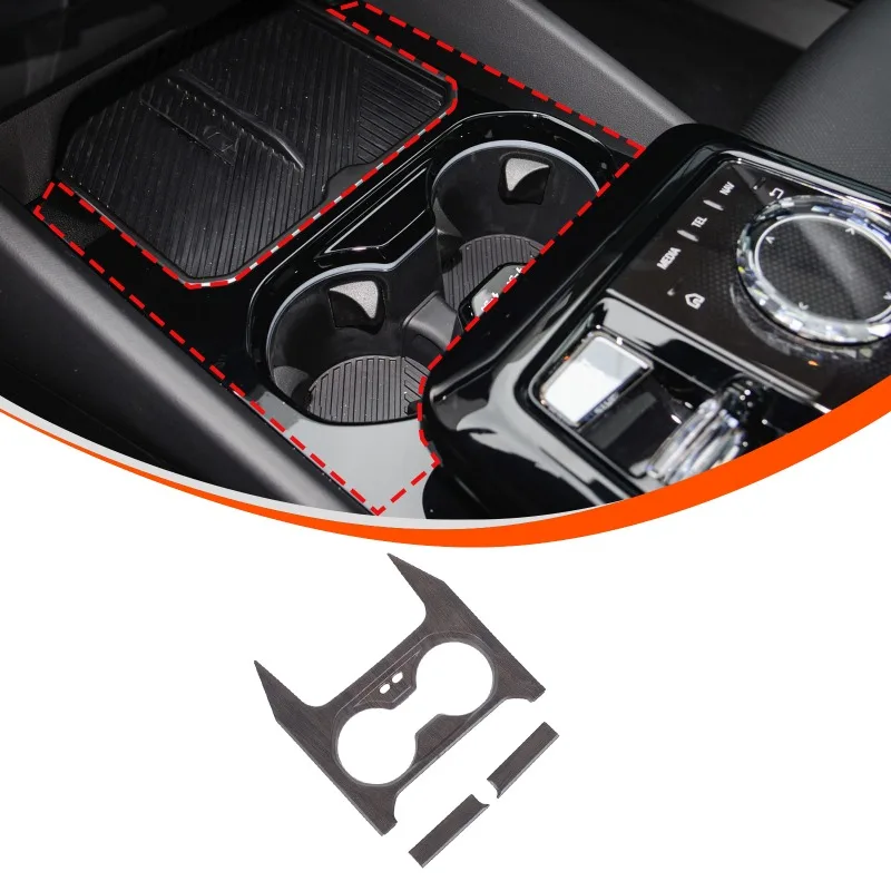 

ABS Oak Wood GrainCenter Console Cup Holder Panel for 2024+ BMW 5 Series (Imported Version) Car Accessories