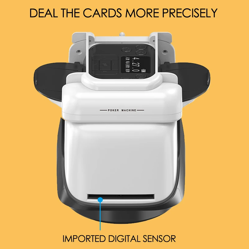 4 Decks Playing Cards Shuffling Dealing Machine Rechargeable Electric Automatic Card Shuffle Dealer with 4PCS Wireless Buttons view 3