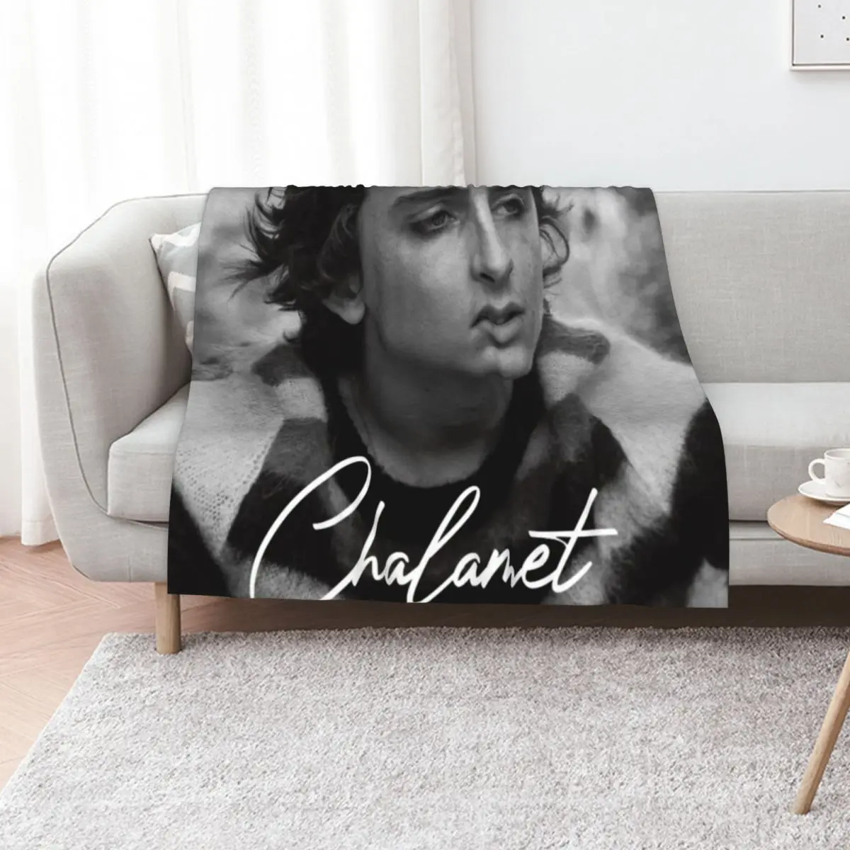 

Timothe Chalamet Design Throw Blanket For Sofa Thin Baby halloween Personalized Gift Blankets