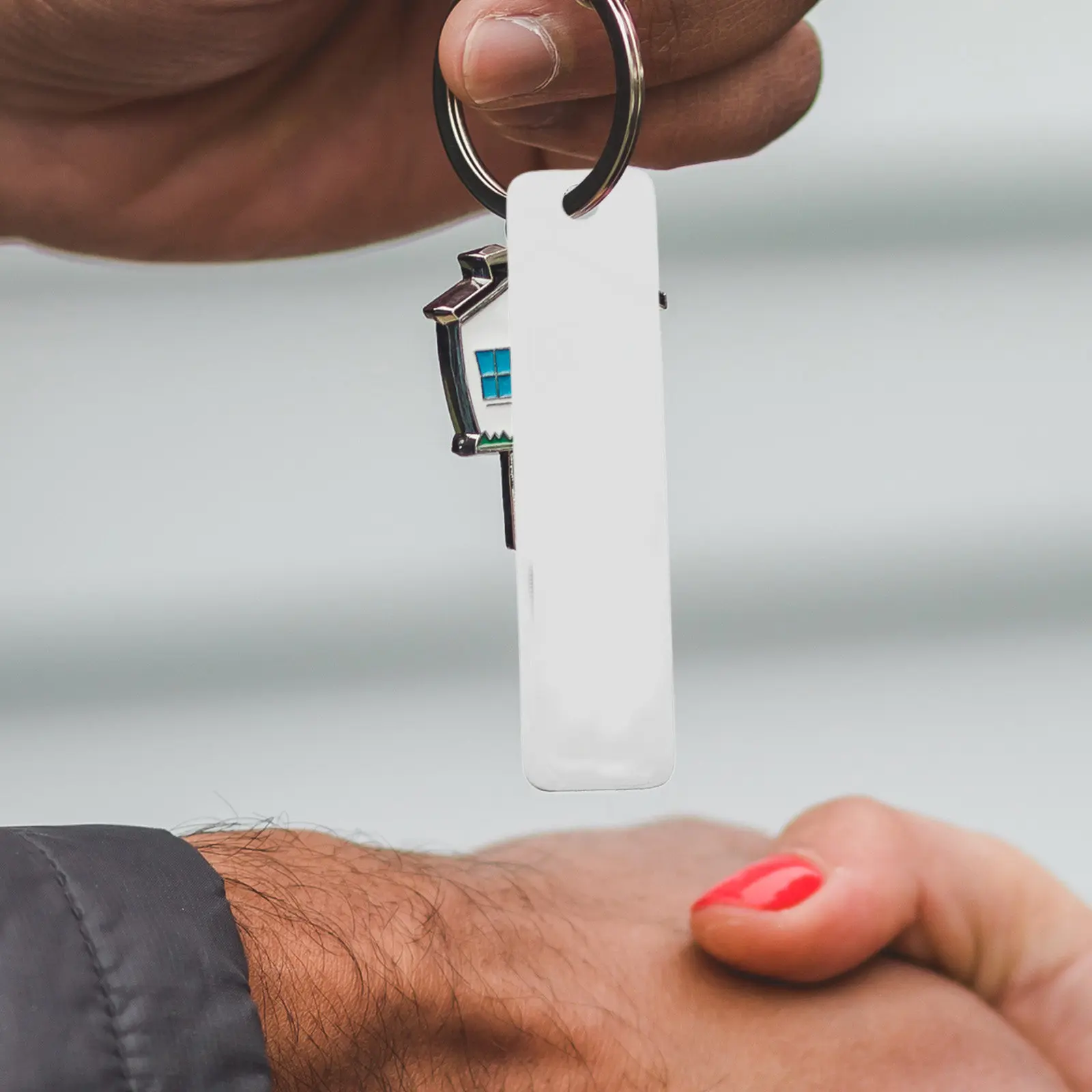 

12Pcs Rectangle Stamping Blanks Engraving Metal Tags DIY Jewelry Making Titanium Steel Keychain Pendants Engravable Blanks