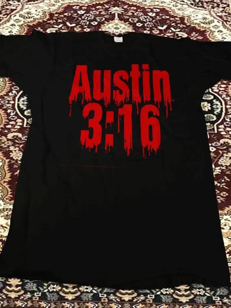 Steve Austin1998 3-16 Camiseta Do Vintage, Sangue De Uma Camiseta De Stonnee