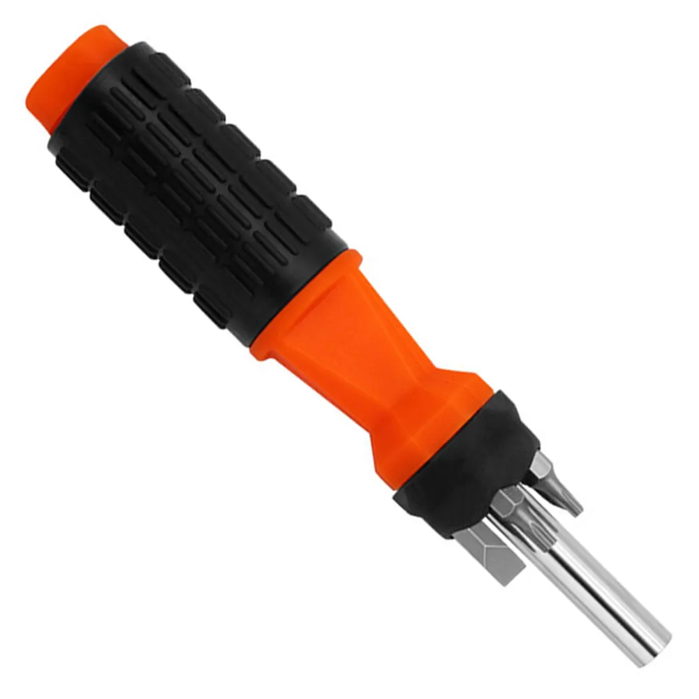 Sleek Design 6 In 1 Screwdriver Tool with Multiple Bits and Non Slip Handle Handy Solution for Everyday Repairs