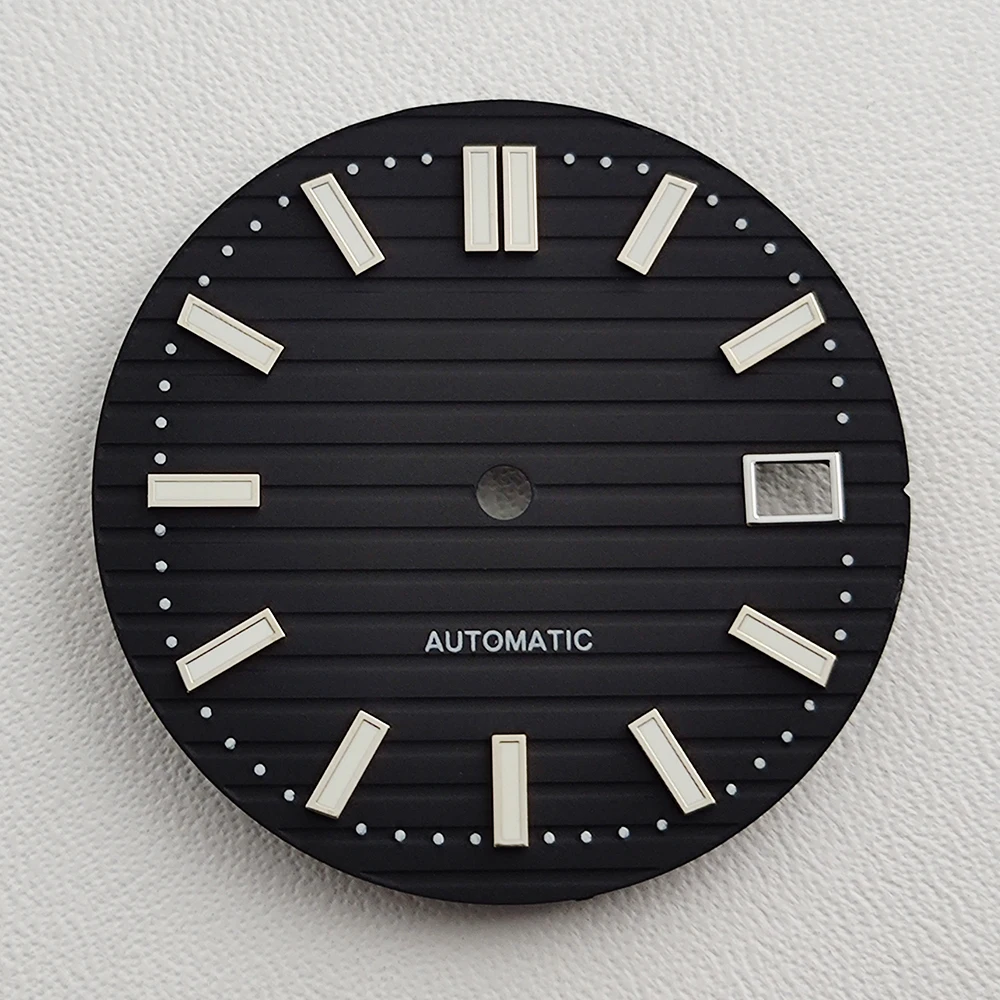 29,8 мм циферблат NH35 циферблат часов циферблат Nautilus зеленый светящийся циферблат подходит для аксессуаров для часов с механизмом NH35