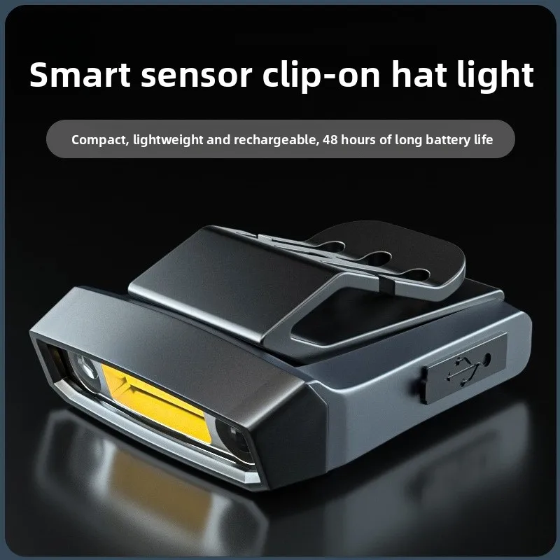 2026 Motion Sensor Rechargeable Clip Headlamp Bright Multi Mode Long Runtime Fishing Light