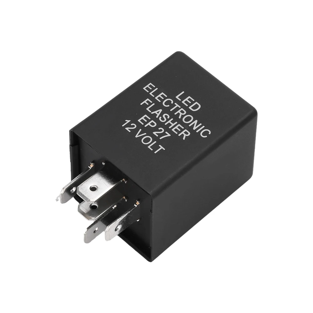 Universal 5-pin LED Electronic Flasher Relay 12V Normally Open EP27 Car Steering Double Flashing LED Light Flashing Relay