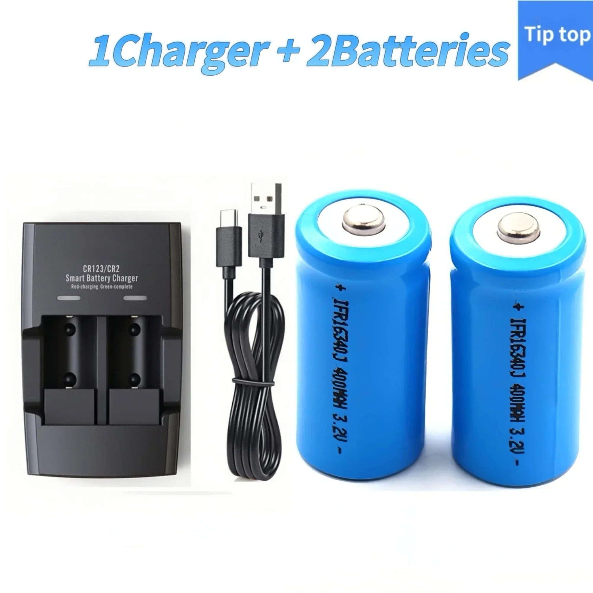 16340 bateria lifepo4 3.2v 700mah cr123a carregador para câmera rádio lanterna monitor de alarme de fumaça campainhas monitor walkie talkie