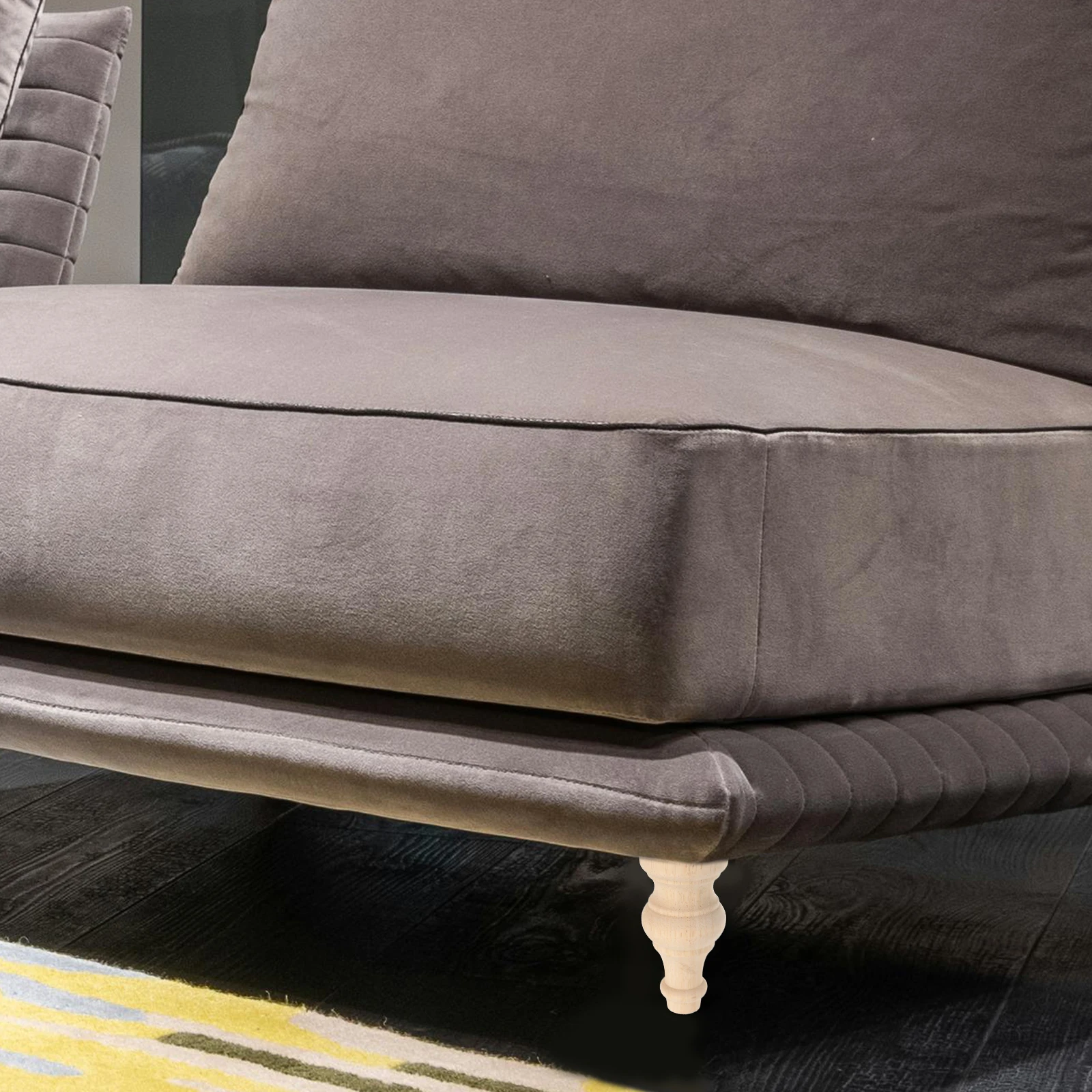 4 قطعة أقدام أثاث خشبي مجموعة أرجل طاولة من الخشب الصلب للأريكة خزانة السرير DIY استبدال الطراز الريفي الحديث ديكور المنزل