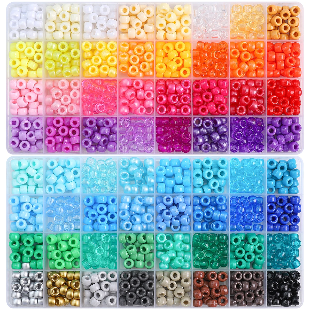 

1 комплект/сумка, набор бусин с 32 ячейками, 9x6 мм