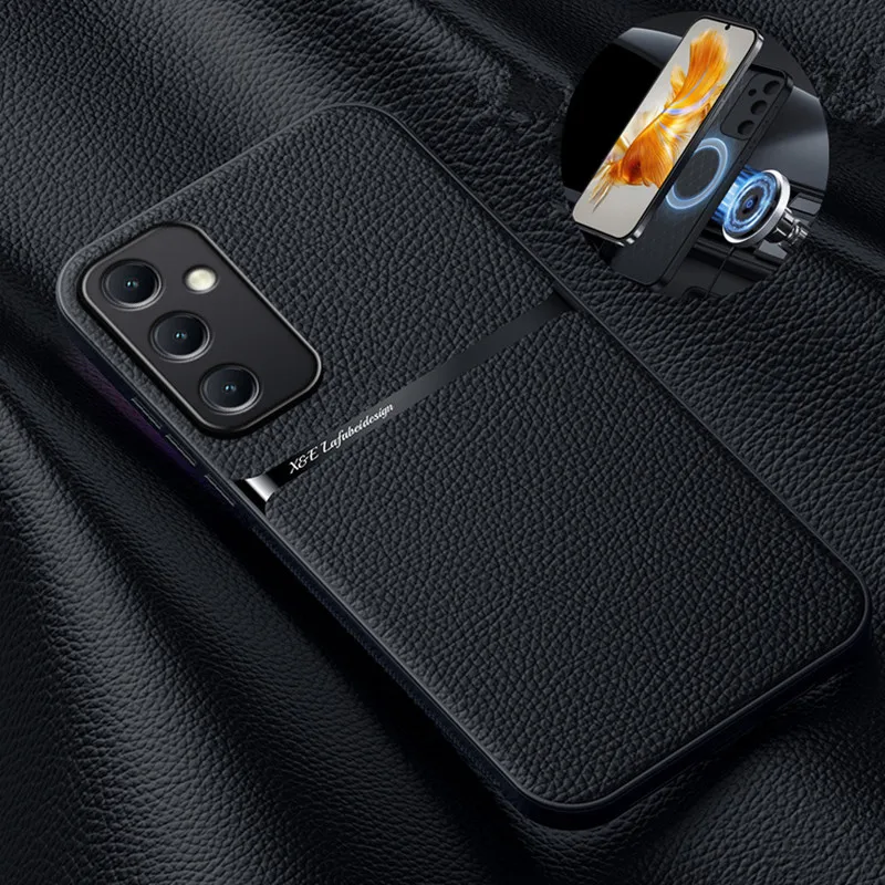 For Samsung Galaxy A55 5G Case Luxury Magnetic Leather Back Cover for SamsungA55 SM-A556B/DS 6.6